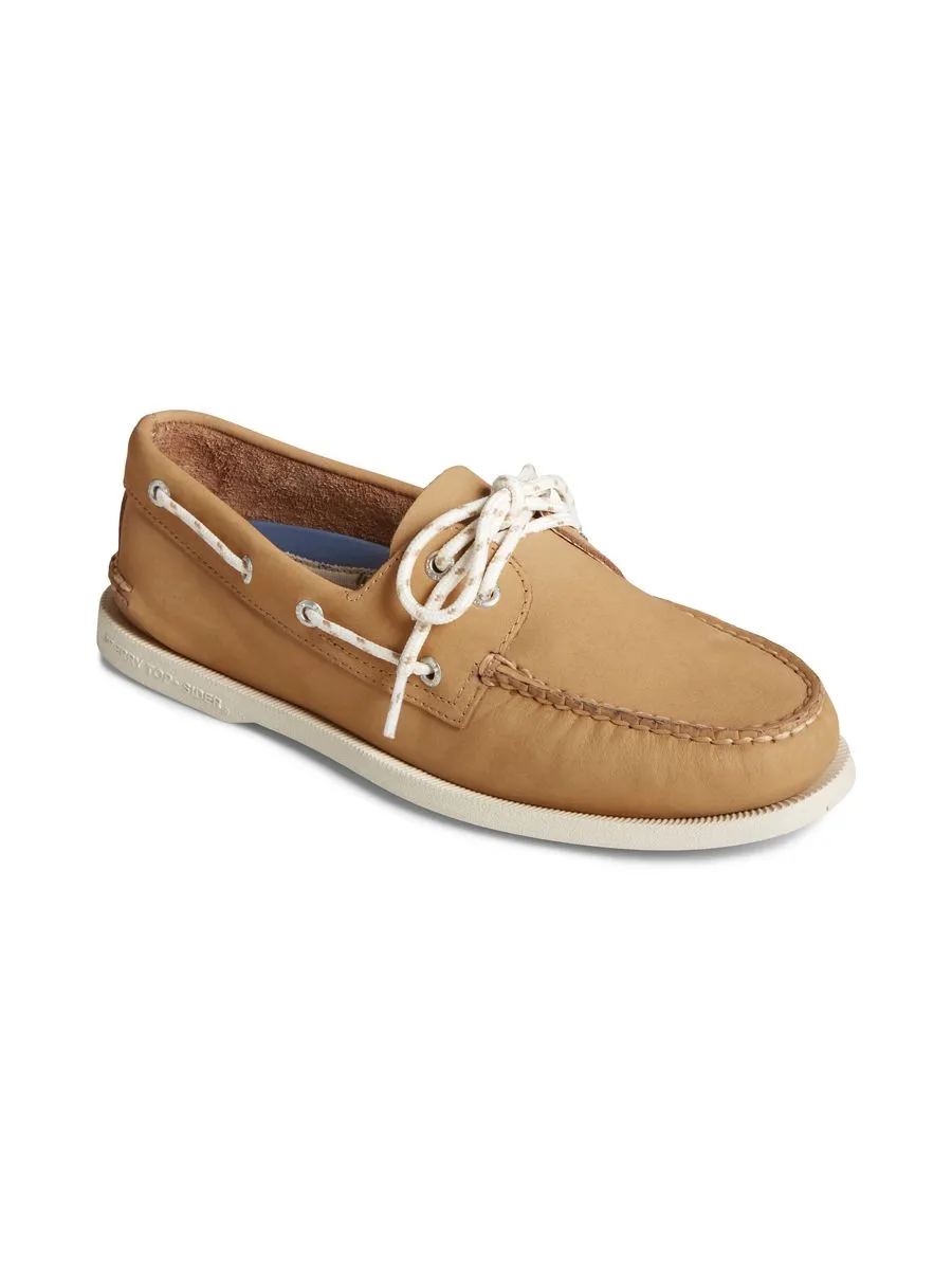 SPERRY MEN TAN A/O 2-EYE NAUTICAL NUBUCK