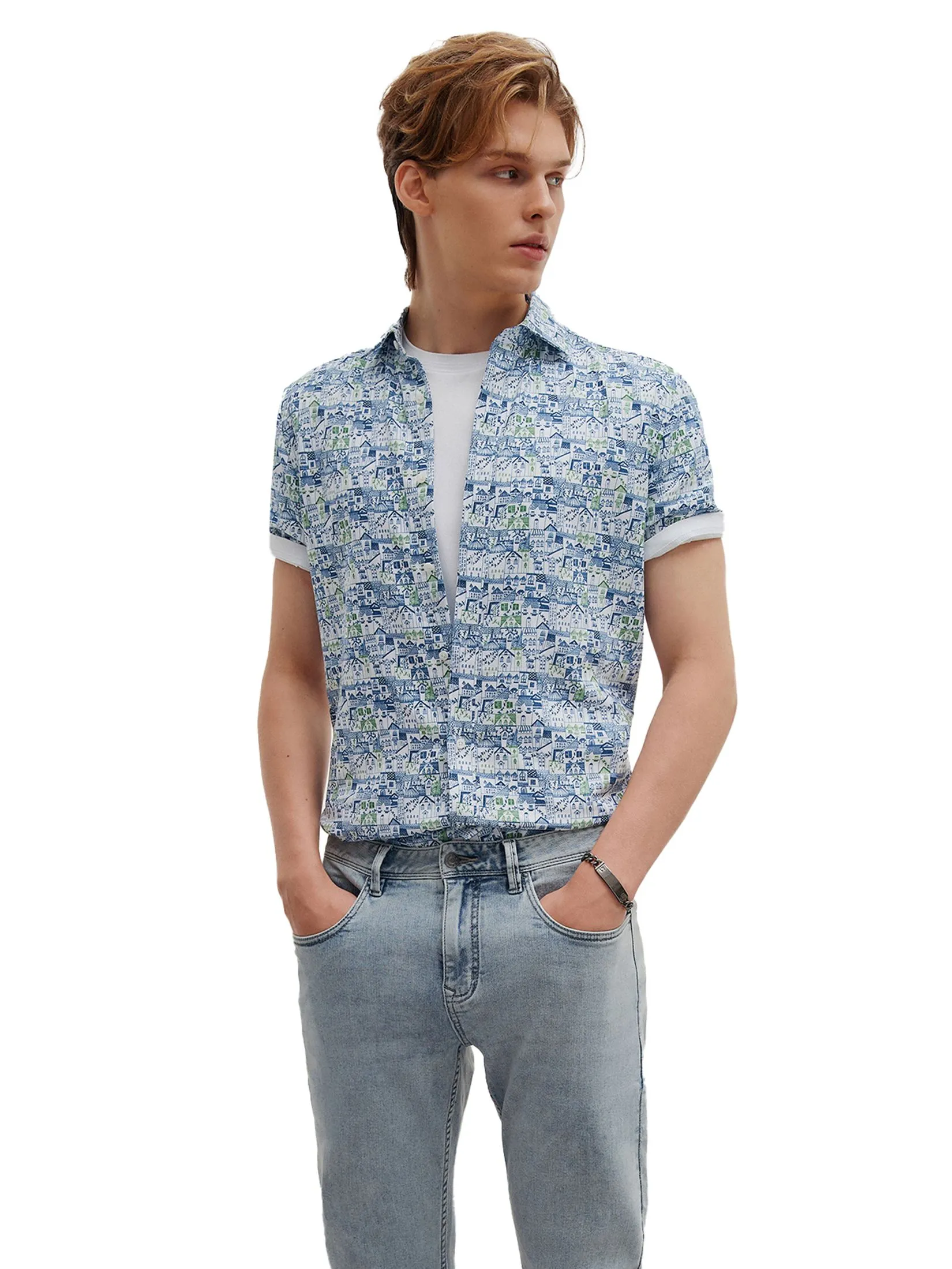 G2000 Men Clothing Wrinkle Free Cotton Casual Shirt  Smart Fit - Navy