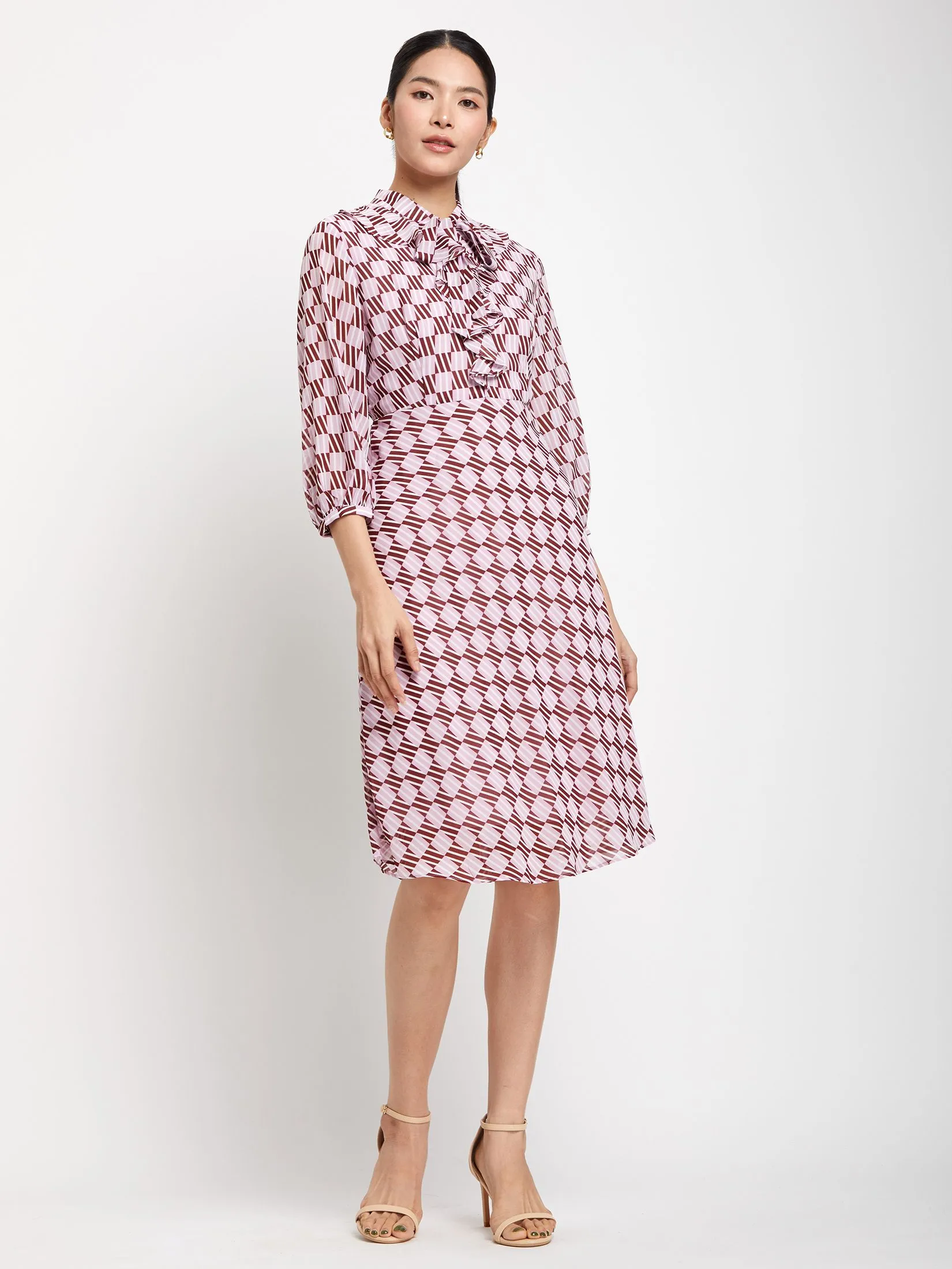 EXPRESSIONS Women Dress Long Sleeves Print