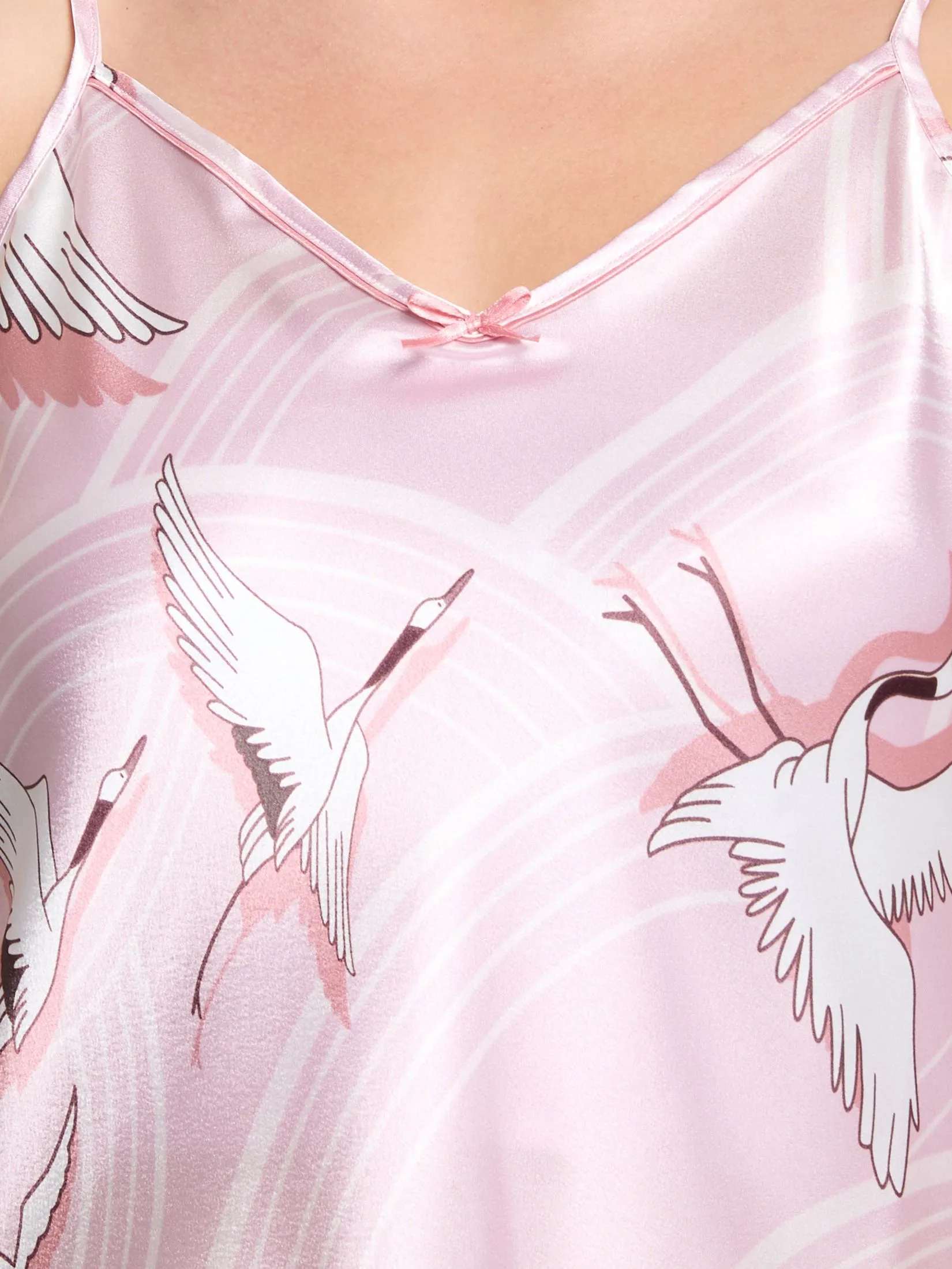 MARIA VICTORIA Women Pyjamas Dress Camisole Print Pink