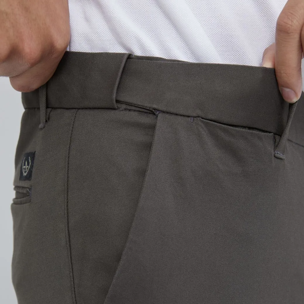 ARROW ARROW EASY MOVE CHINO PANTS Smart Fit Cotton Spandex Khaki SW9T4KO