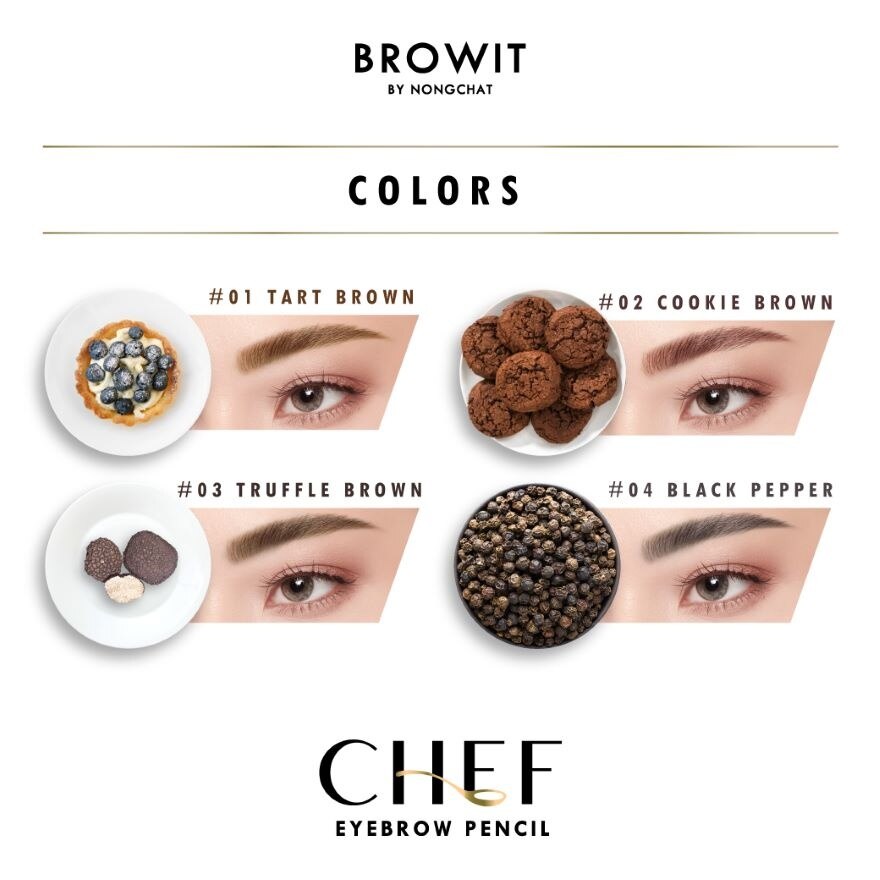 Browit Chef Eyebrow Pencil 0.15g 01