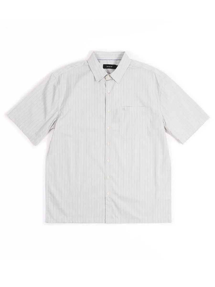 OASIS Men's Short sleeve Shirt Grey