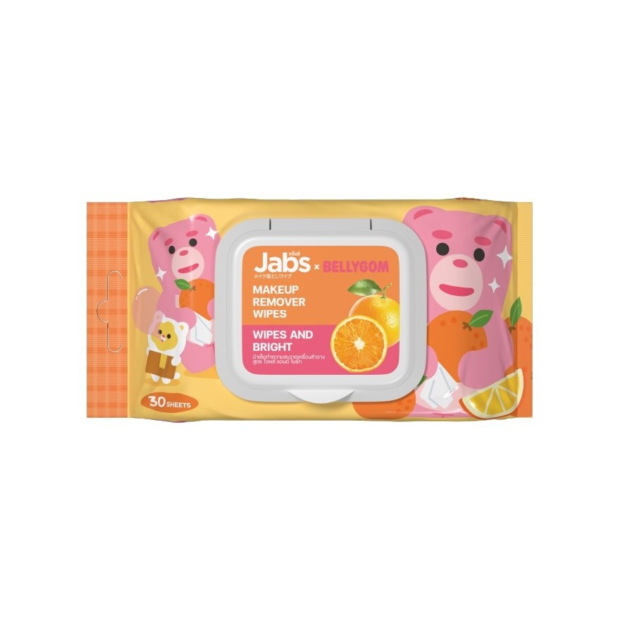 Jabs Makeup Remover Wipes  Bright 30'S