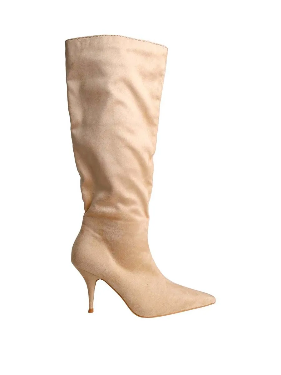 VILLAINS SF MAZIE Women's Knee-High Boots BEIGE