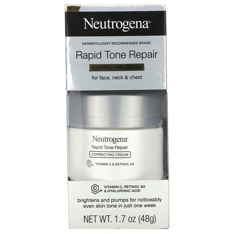 Neutrogena, Rapid Tone Repair, корректирующий крем быстрого действия, 48 г (1,7 унций)