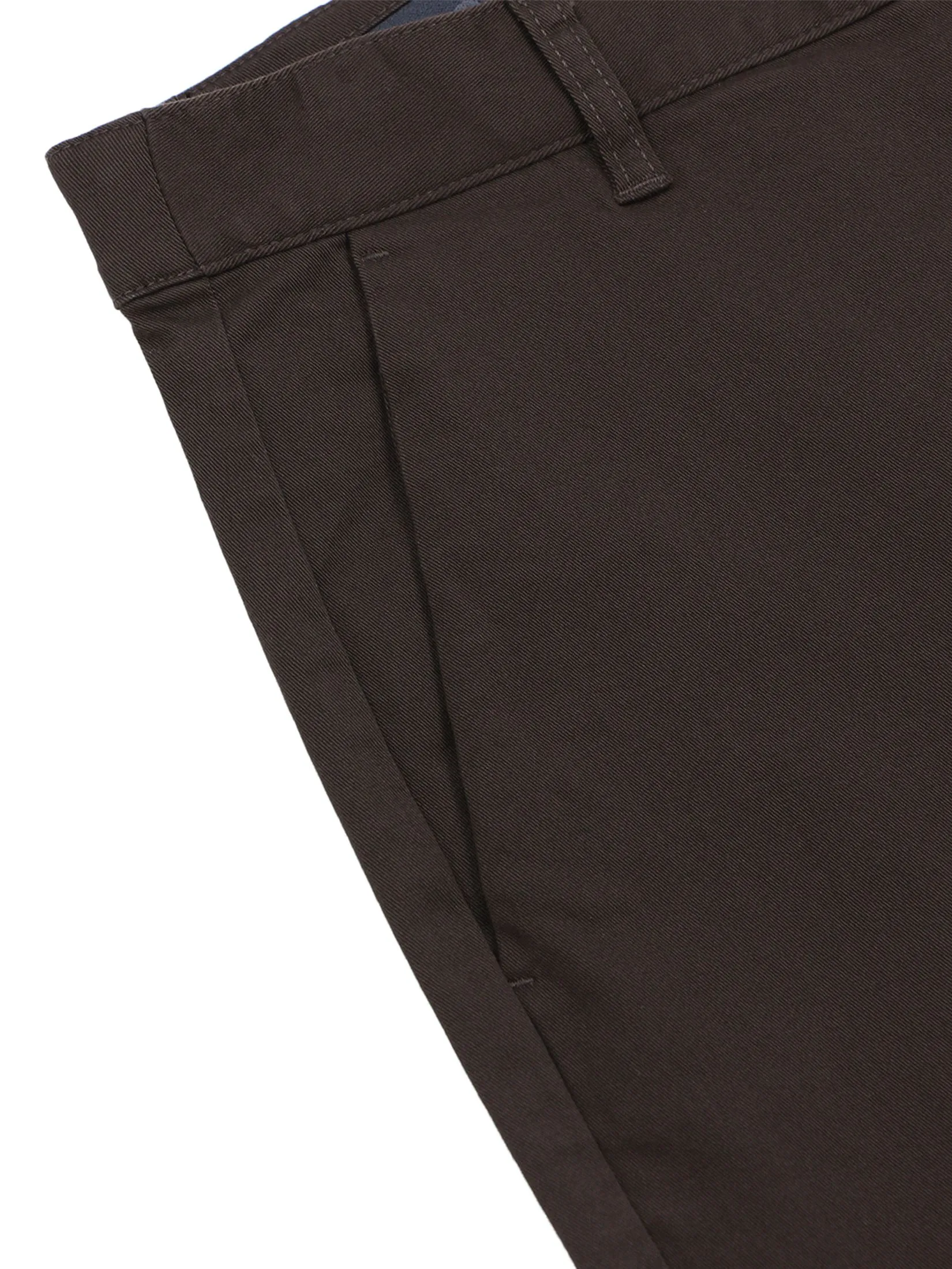 GIORDANO Men's Slim Easy Care Twill Cropped Pants (180° Elastic) Marsh brown
