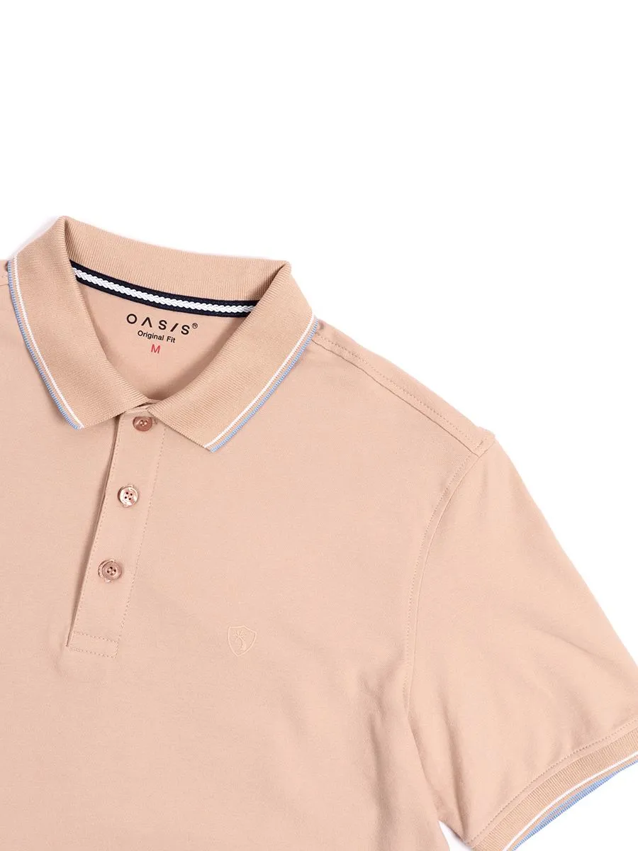 OASIS Men's short sleeve polo shirt Ovaltine