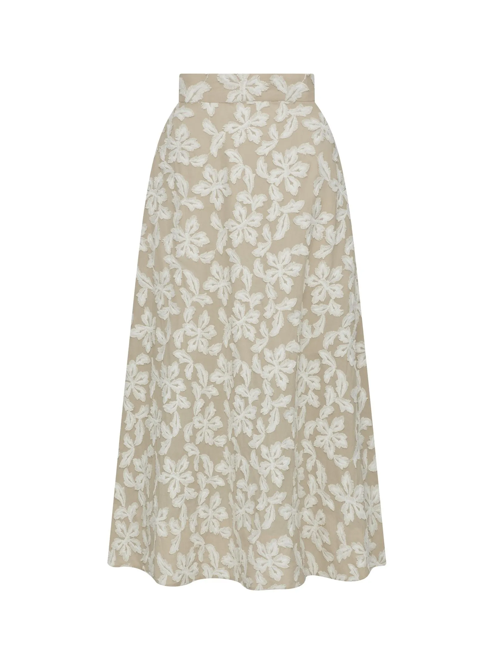 ASAVA (AW24) Women Flare Skirt Beige