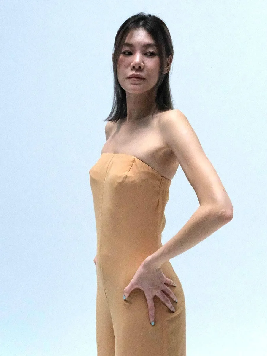 FABRIQUE.CO Blair Classic Strapless Jumpsuit Bronze