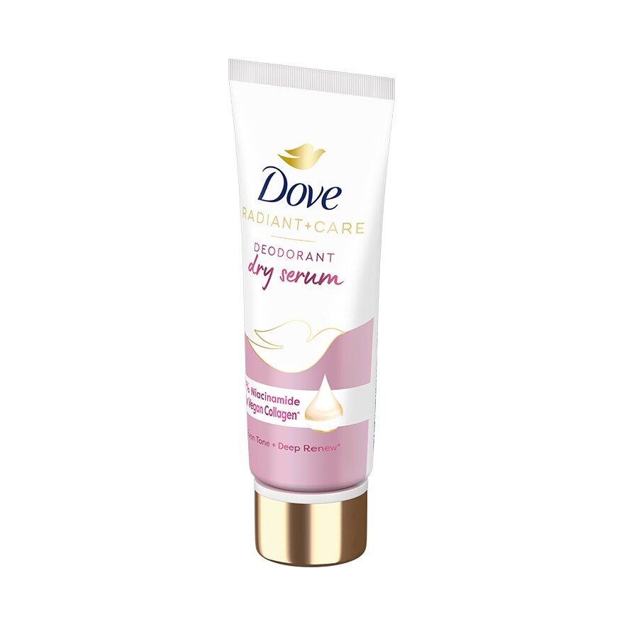 Dove Radiant + Care Deodorant Dry Serum 3 Niacinamide +10X Vegan Collagen 40 Ml.
