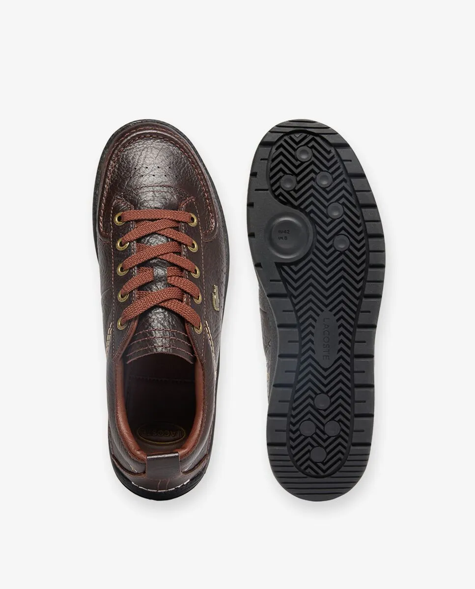LACOSTE Men’s Umpire Leather Sneakers Brown