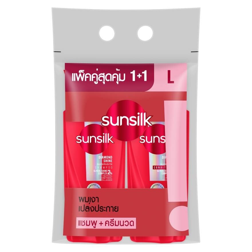 Sunsilk Shampoo Diamond Shine Activ-Infusion 325 Ml. +Conditioner 300 Ml.