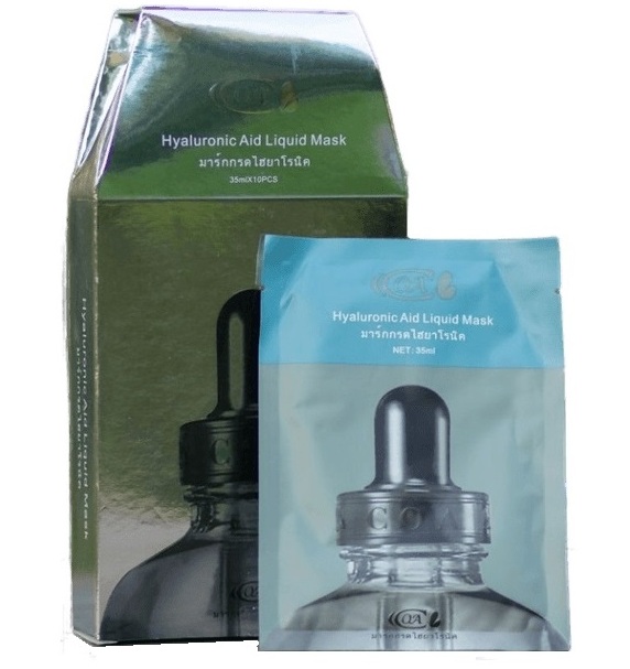 Тканевая маска с гиалуроновой кислотой Coa Liqiud 10 шт