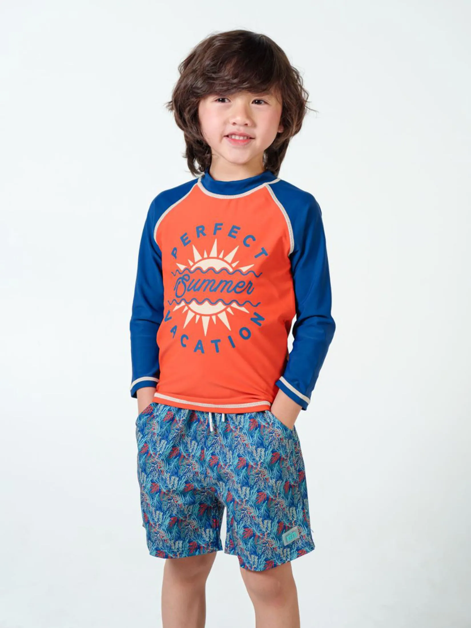 KEED Boy Beach Pants Reef Navy