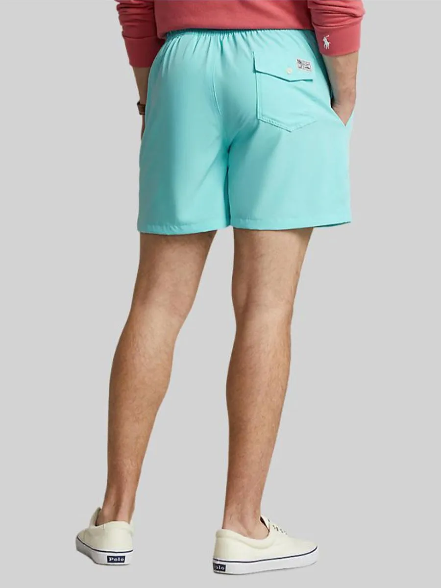 POLO RALPH LAUREN Men Trunks-5.75-Inch Traveler Classic Swim Trunk-Blue