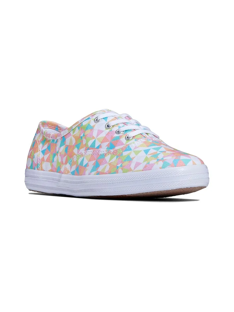 KEDS Women Champion Canvas Kaleidoscope Print White/Multi