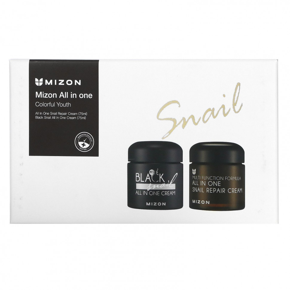 Mizon, All In One, Colourful Youth, Snail, набор из 2 предметов