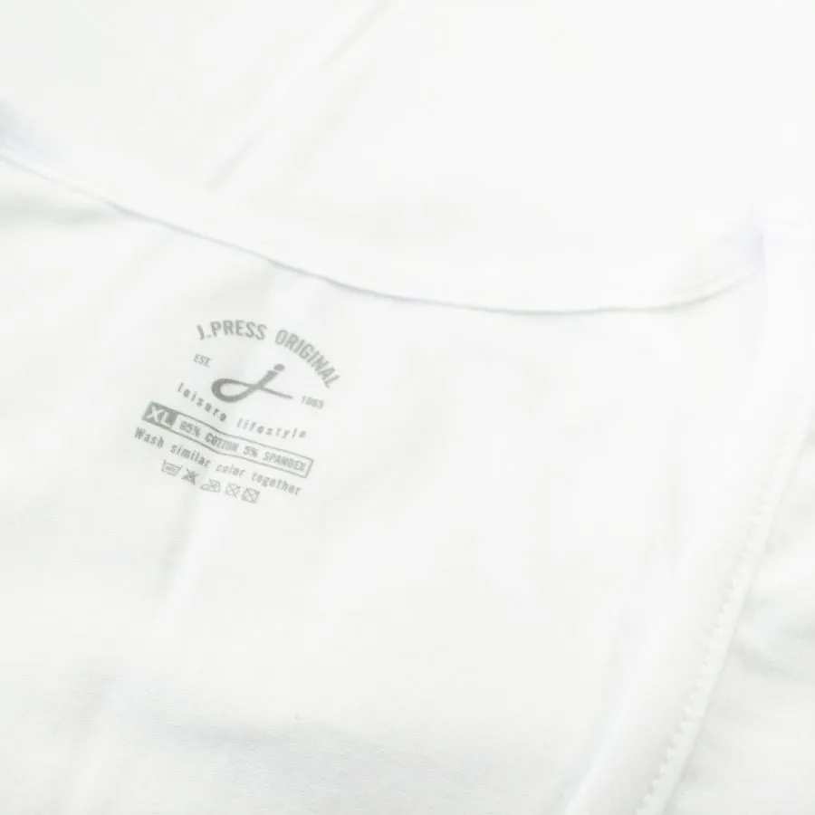 J.PRESS Men's White Tank Top no.2540 (PACK-1)