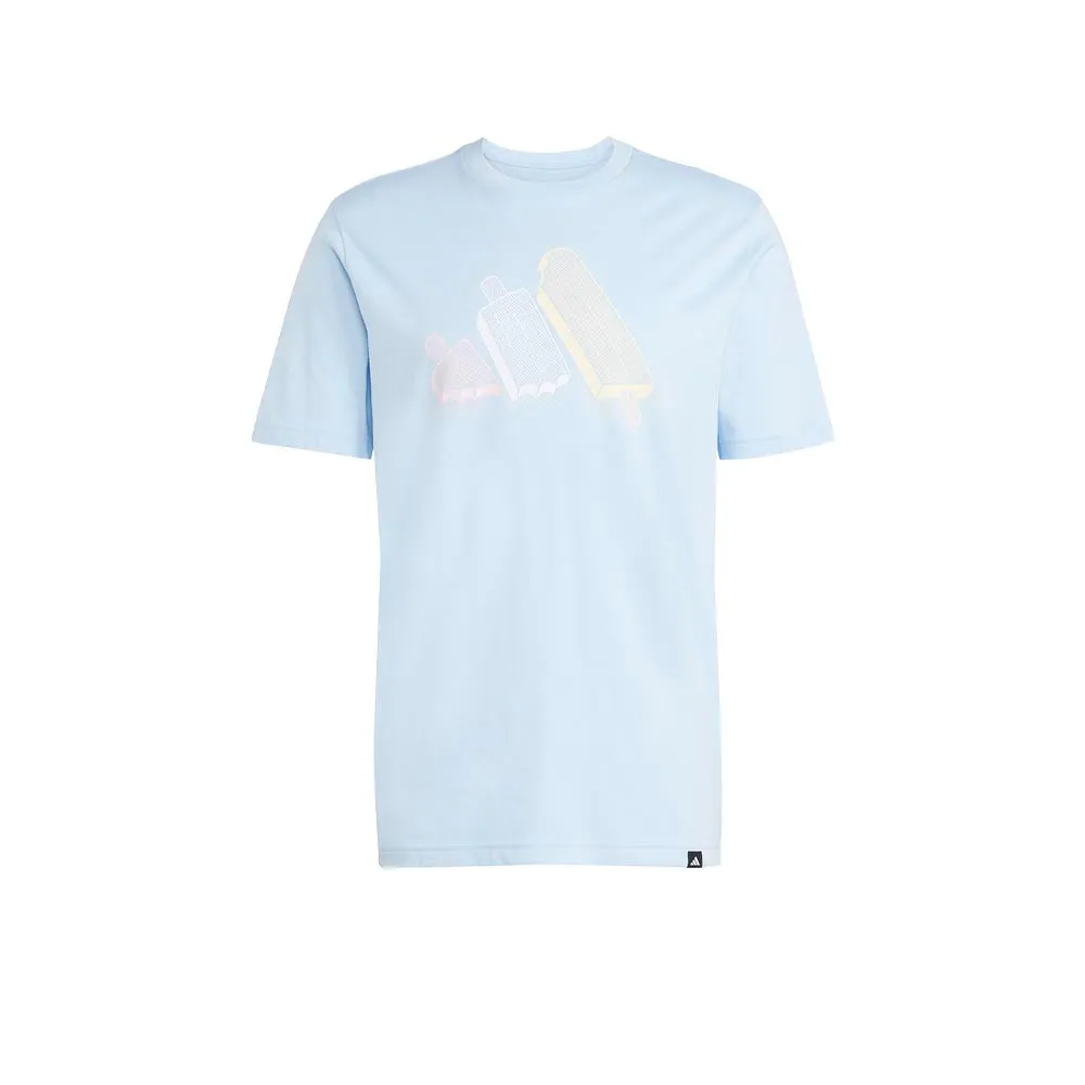 ADIDAS Lounge Ice Graphic Men T-Shirt Blue - AD001AP079EJTH