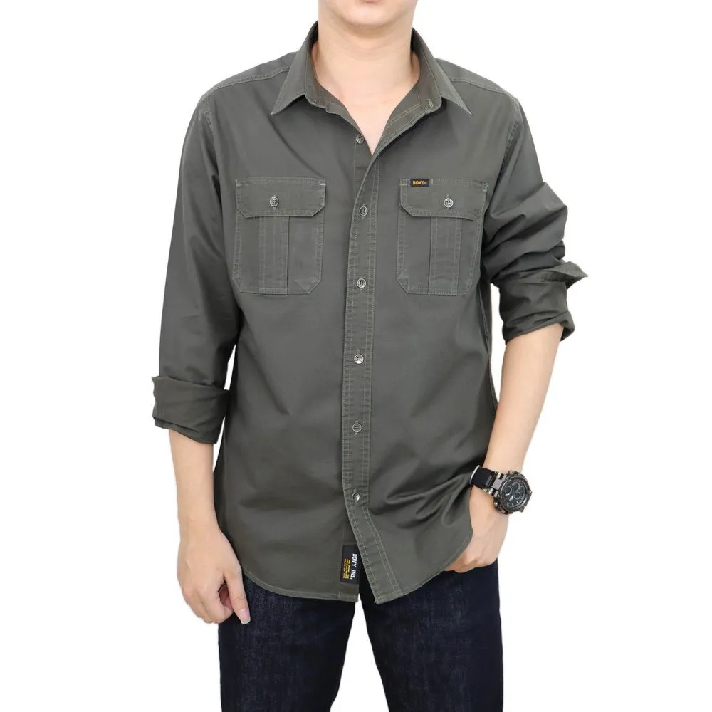 BOVY BBS3871 -SHIRT BASIC SLIM  GREEN