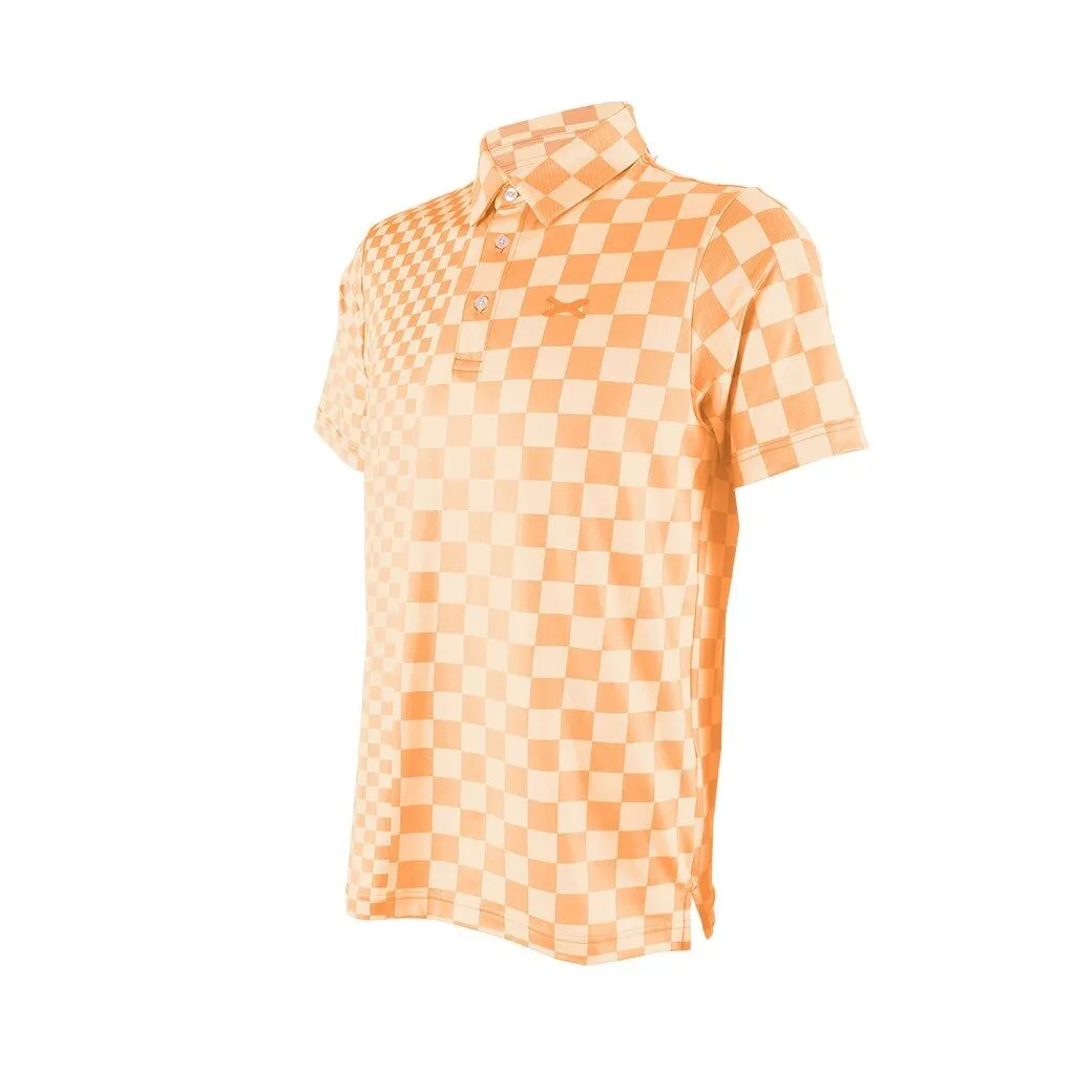 XOLO Orange CHECKERED POLO (040064)