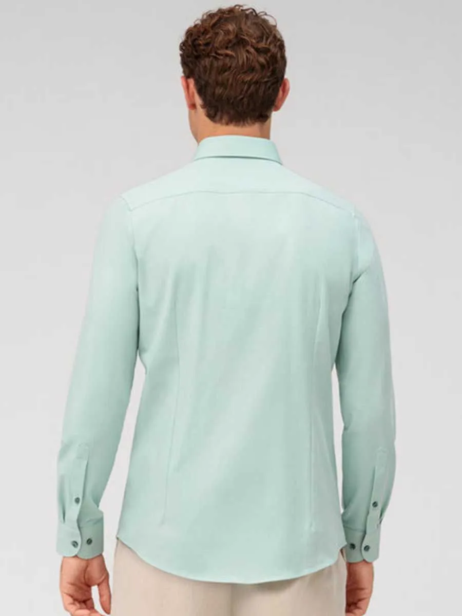 OLYMP CLIMATE CONTROL - MEN SHIRT LONG SLEEVES BODY  FIT GREEN