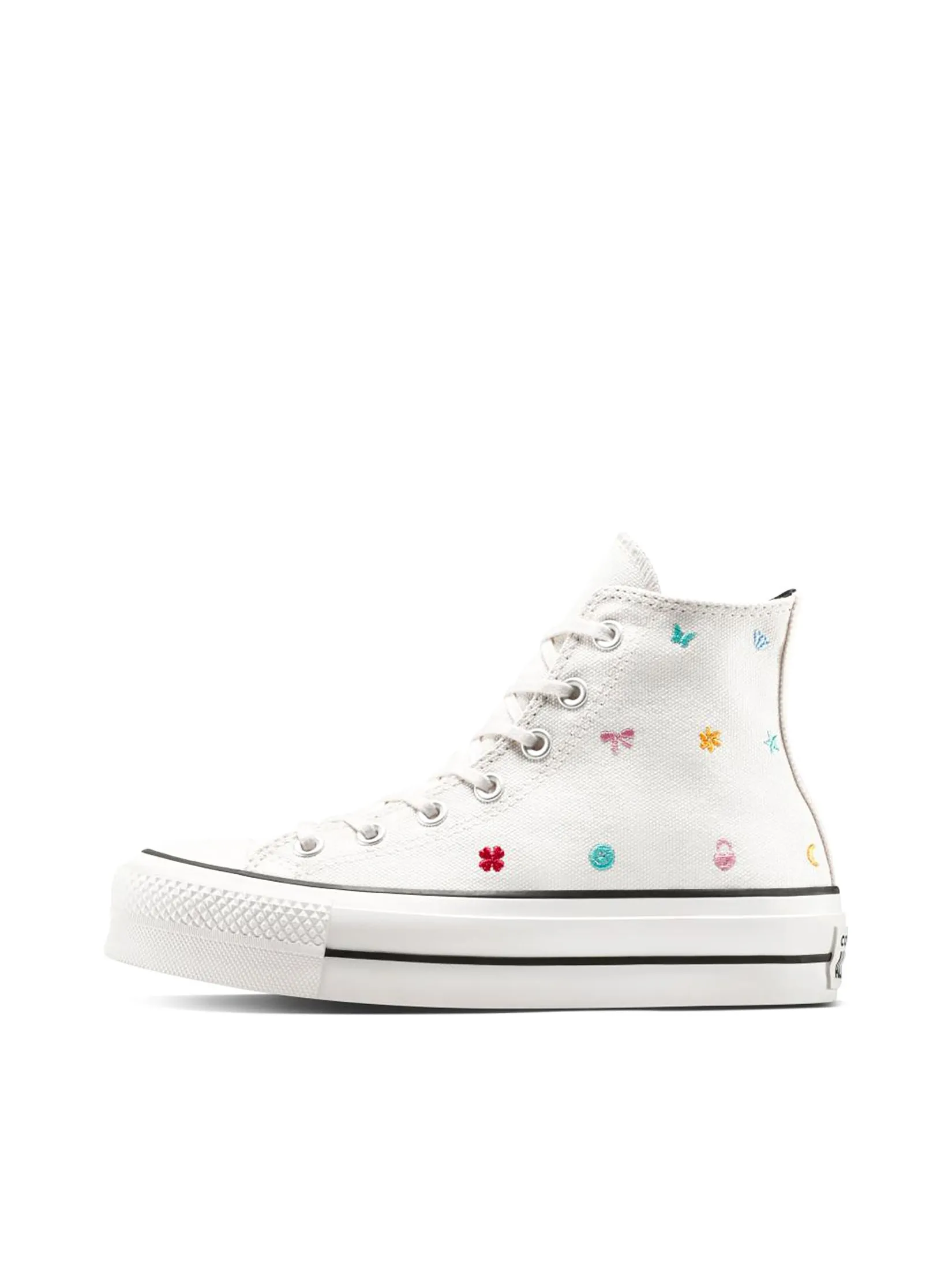 CONVERSE Men Sneakers CTAS Lift School Daze Doodle Hi White