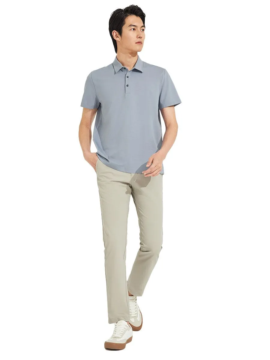 G2000 Men Clothing Mercerized Cotton Pique Polo Smart Fit - Blue