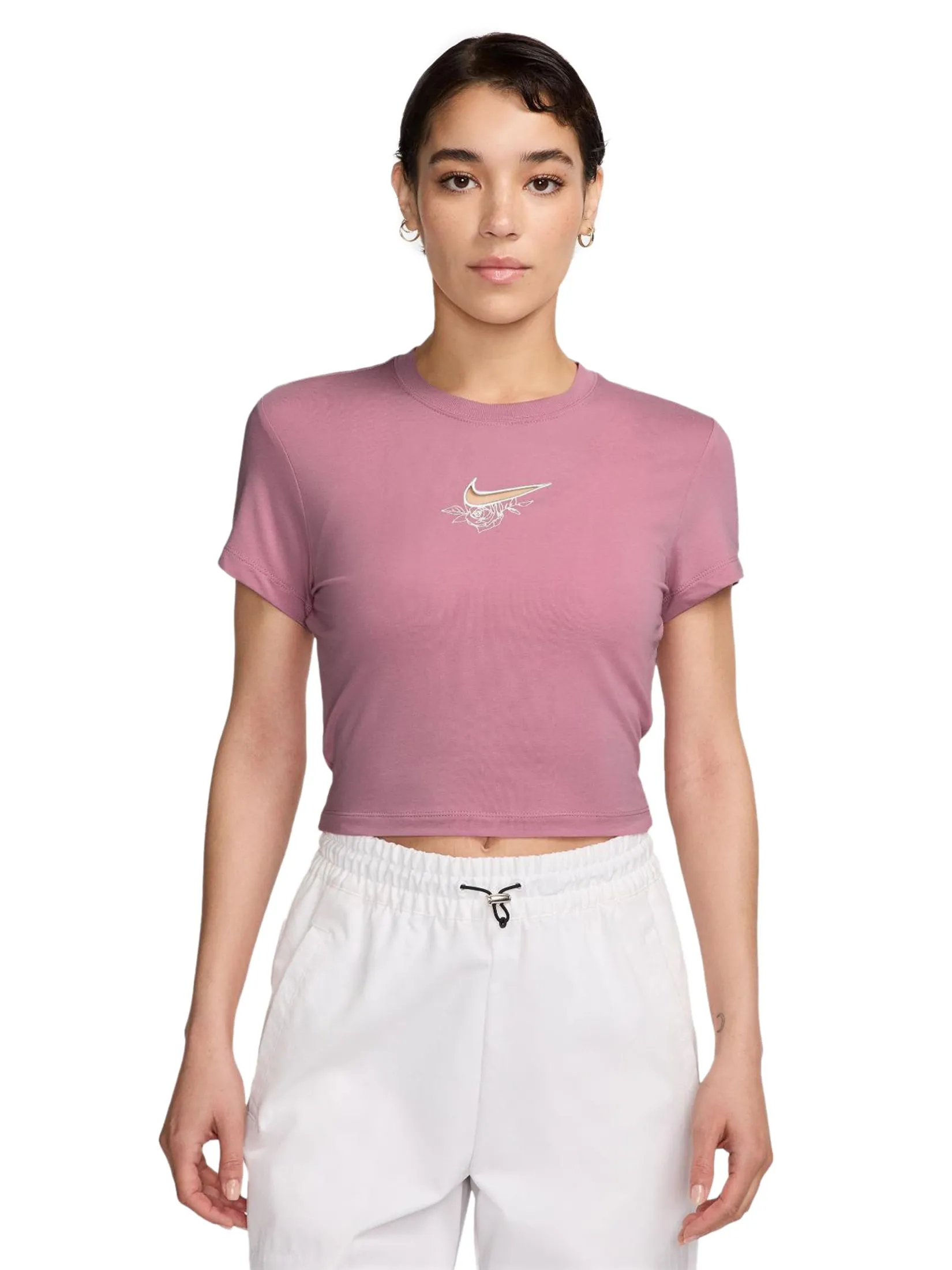 NIKE Women Tee NSW Chill Knit Vday Cropped