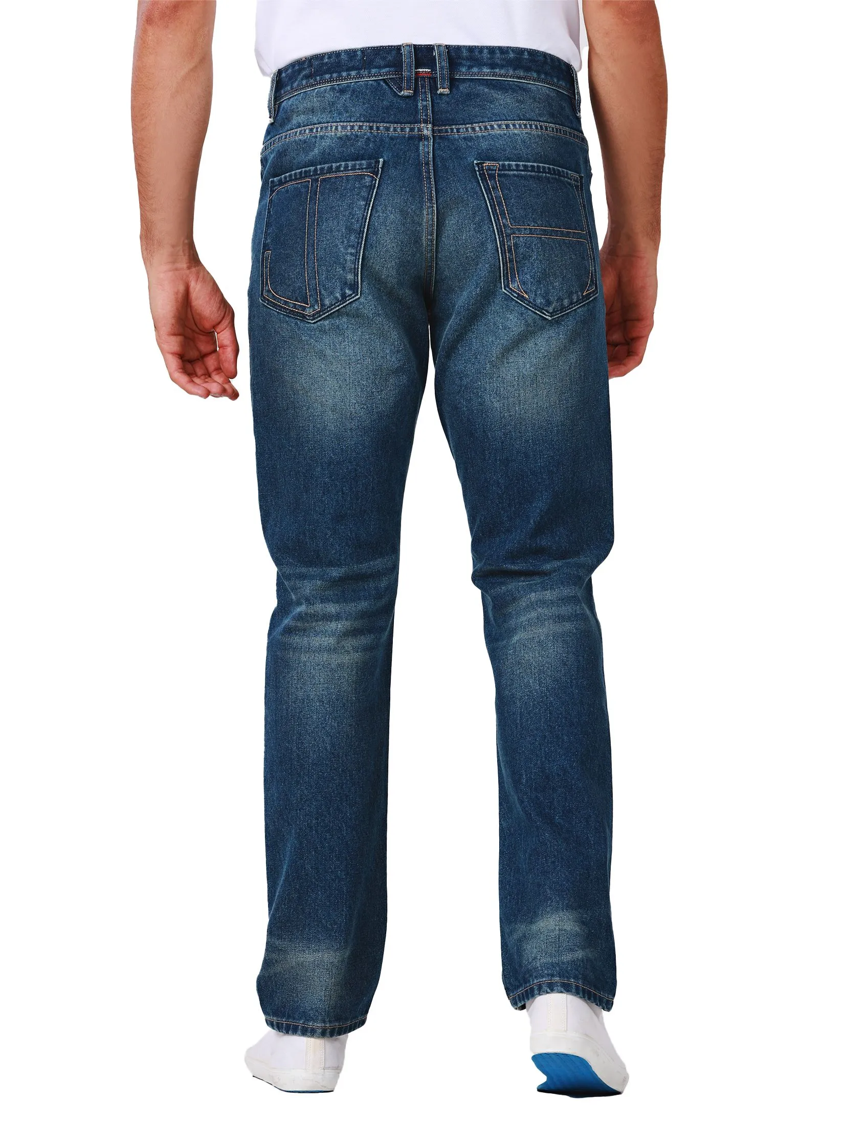 JOHN HENRY Men's Jeans (Straight Fit) DENIM Mid Indigo