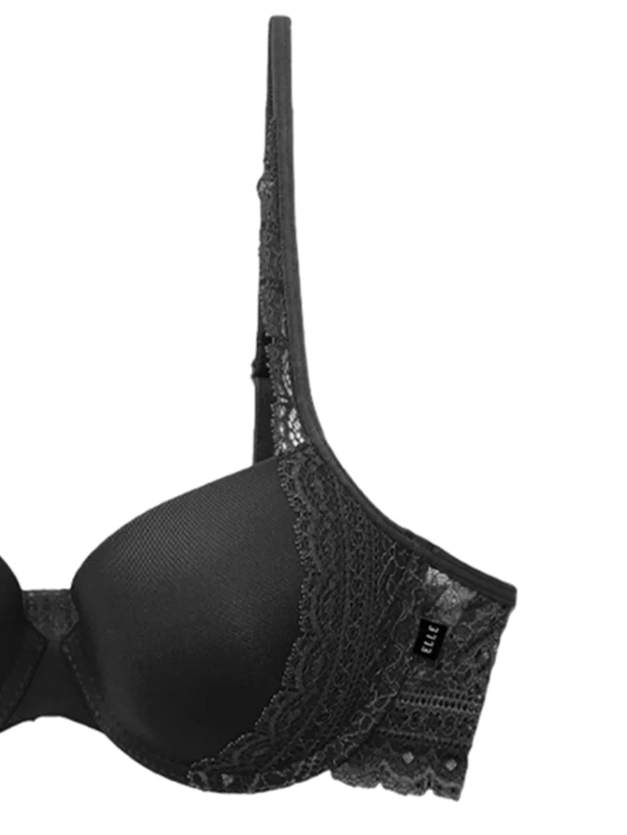 ELLE LINGERIE BRASSIERE MOULDED BRA LB7534 BLACK