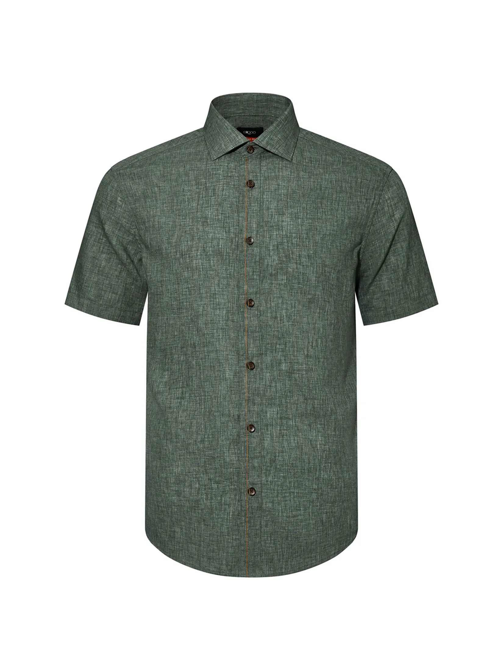 G2000 Men Clothing Linen Blend Casual Shirt  Smart Fit - Green