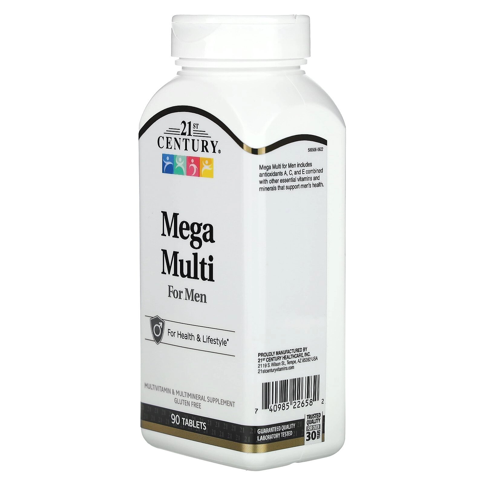 Мужские мультивитамины и мультиминералы 21st Century Mega Multi For Men, 90 шт. США
