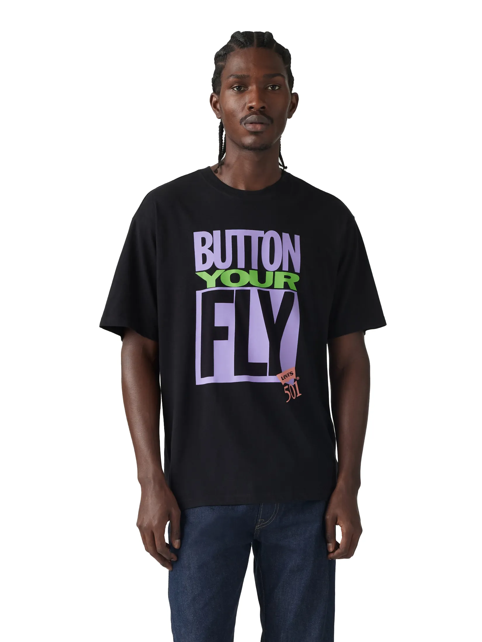 LEVI'S Men's Graphic Vintage Fit T-Shirt Black Size - M