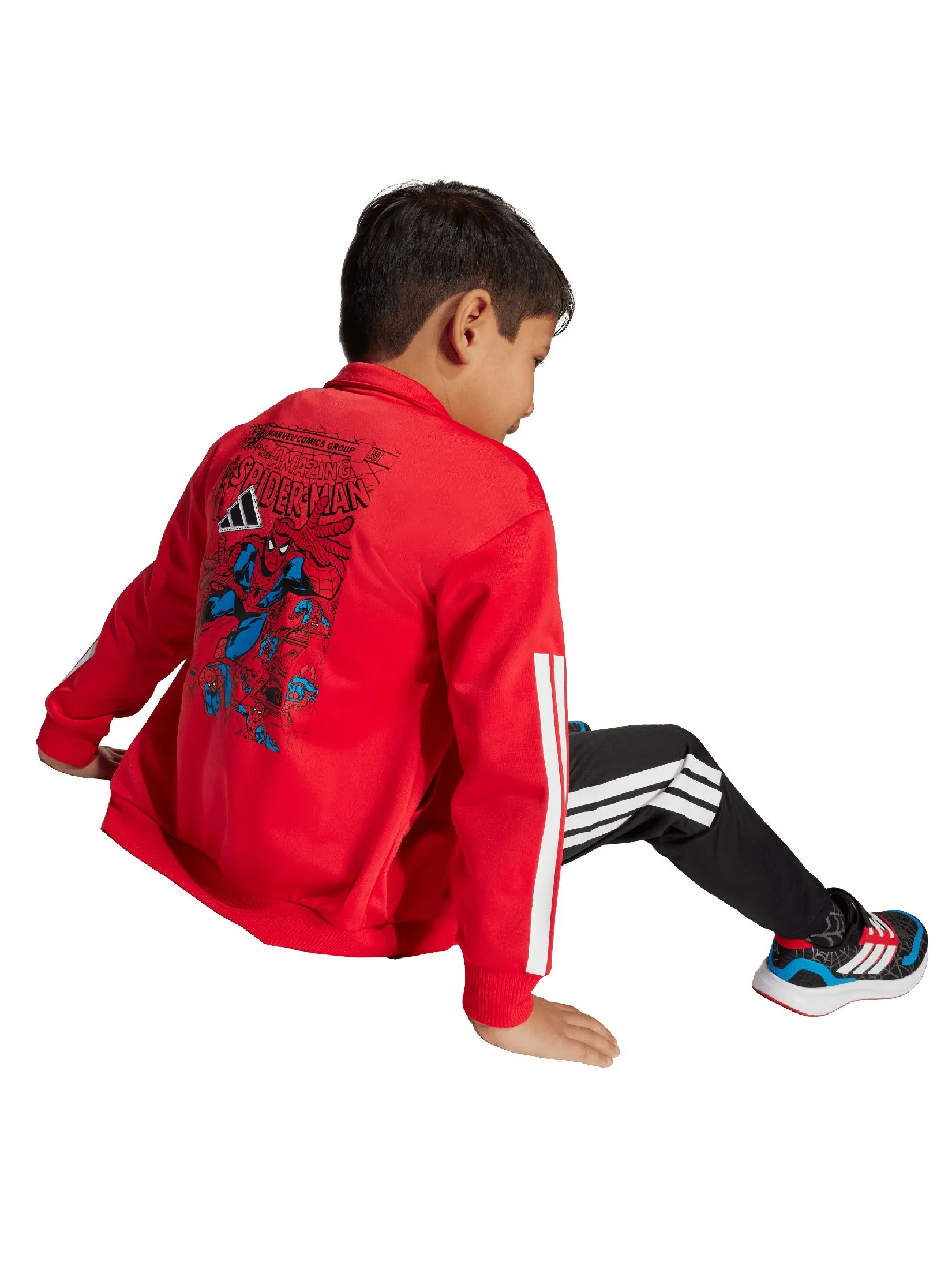 ADIDAS KIDS Unisex Toddler Tracksuit Marvel Spider-Man Red