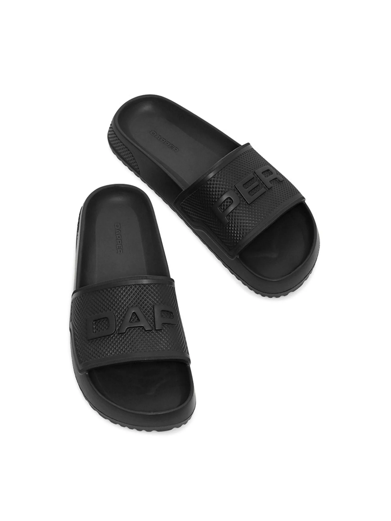 DAPPER DAPPER Iconic Comfort Pool Slide Sandals Black
