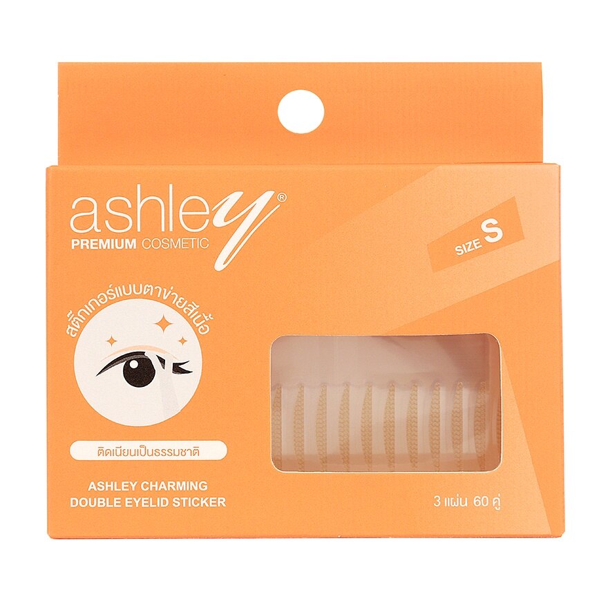 Ashley Charming Double Eyelid Sticker 60Pairs. Size S - Size S