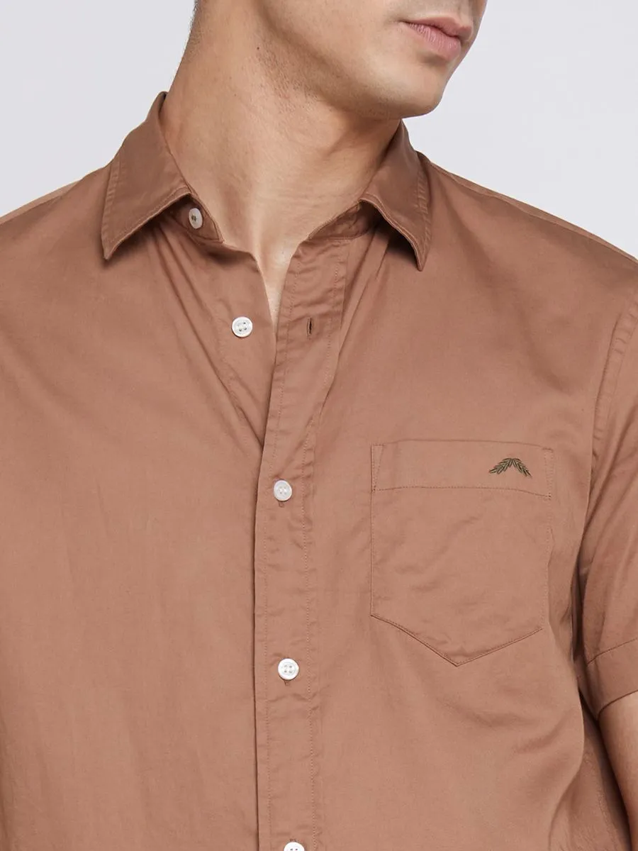 ALUMNUS Men Shirt Short Sleeve Collared