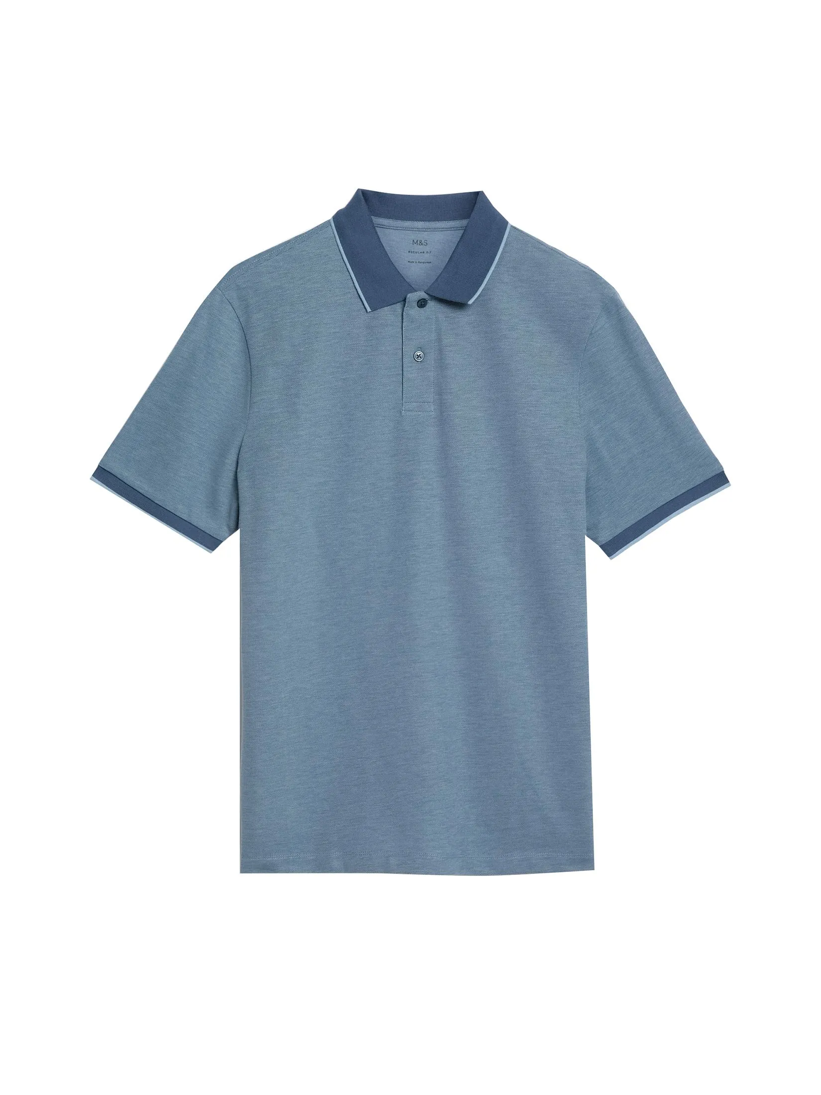 MARKS & SPENCER Men Shirt Pure Cotton Tipped Pique