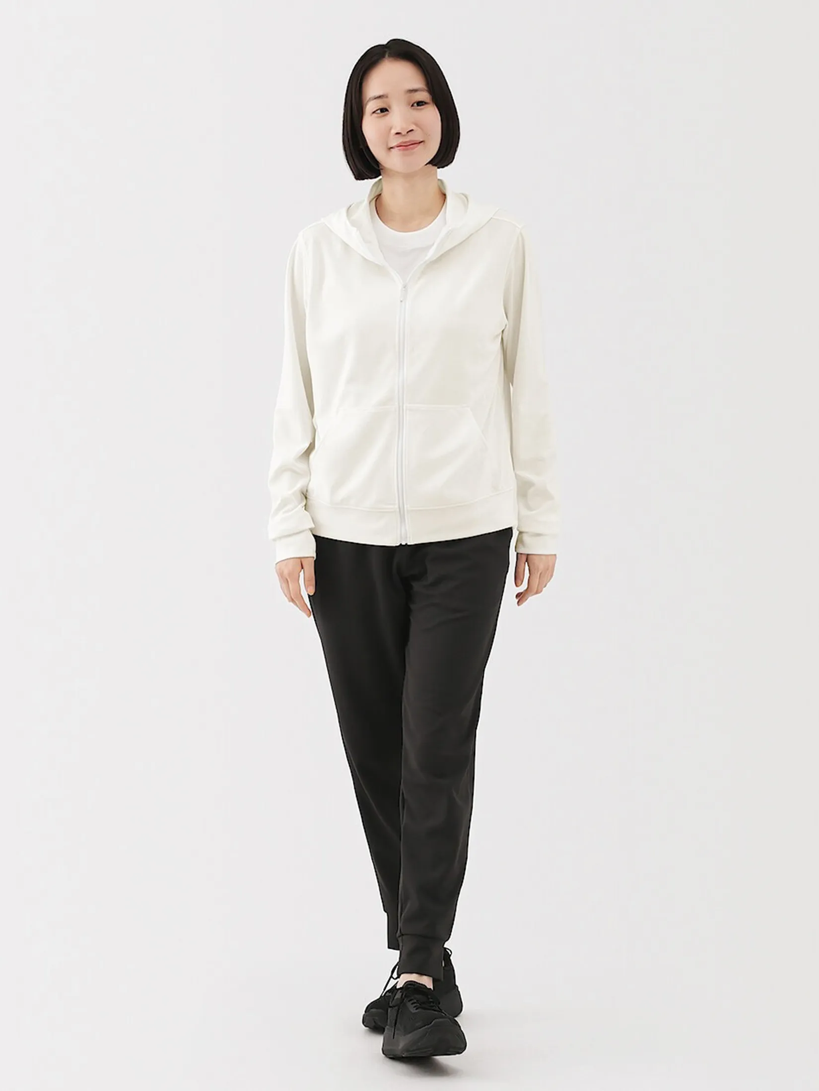MUJI Women Hoodie UV Protect Quickdry Zip