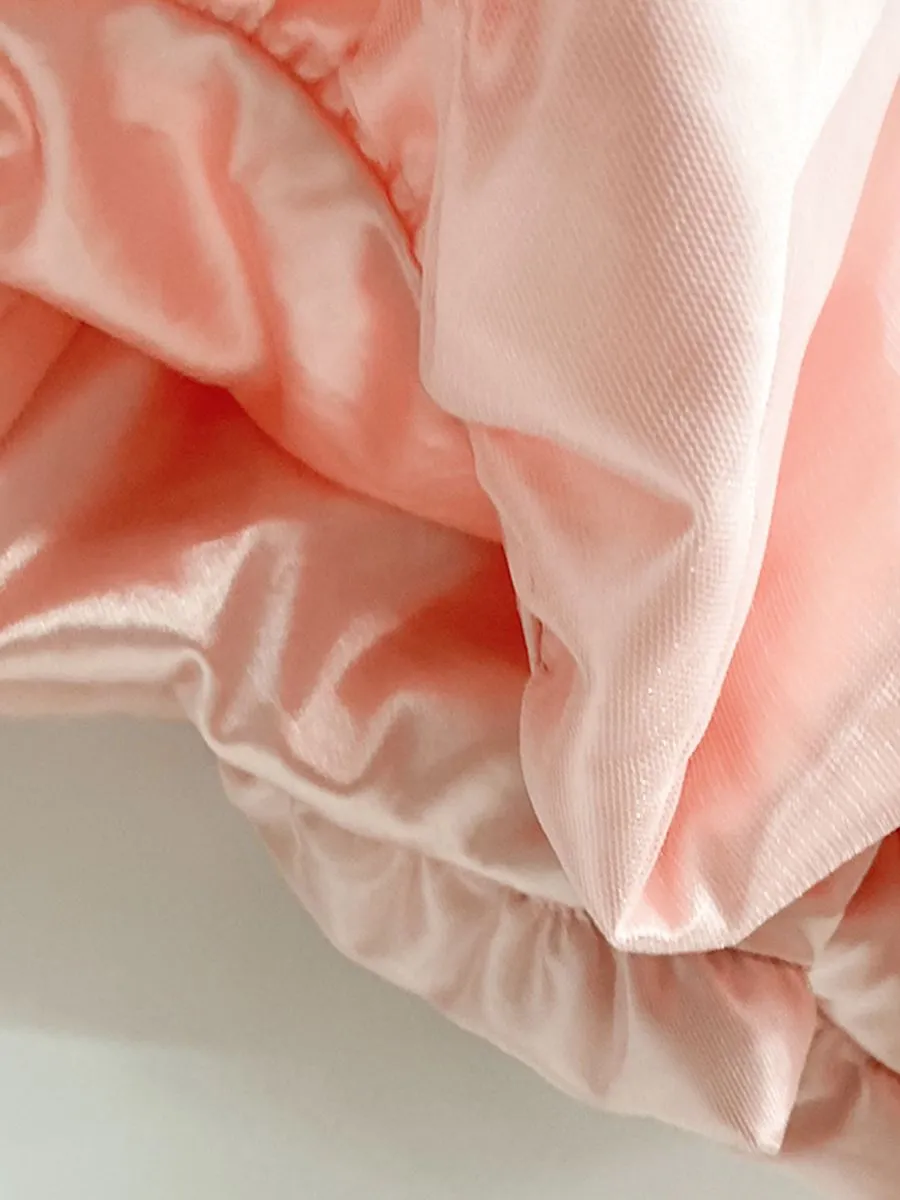 ICONIC WOMAN SOFT PINK BALLOON MINI SKIRT