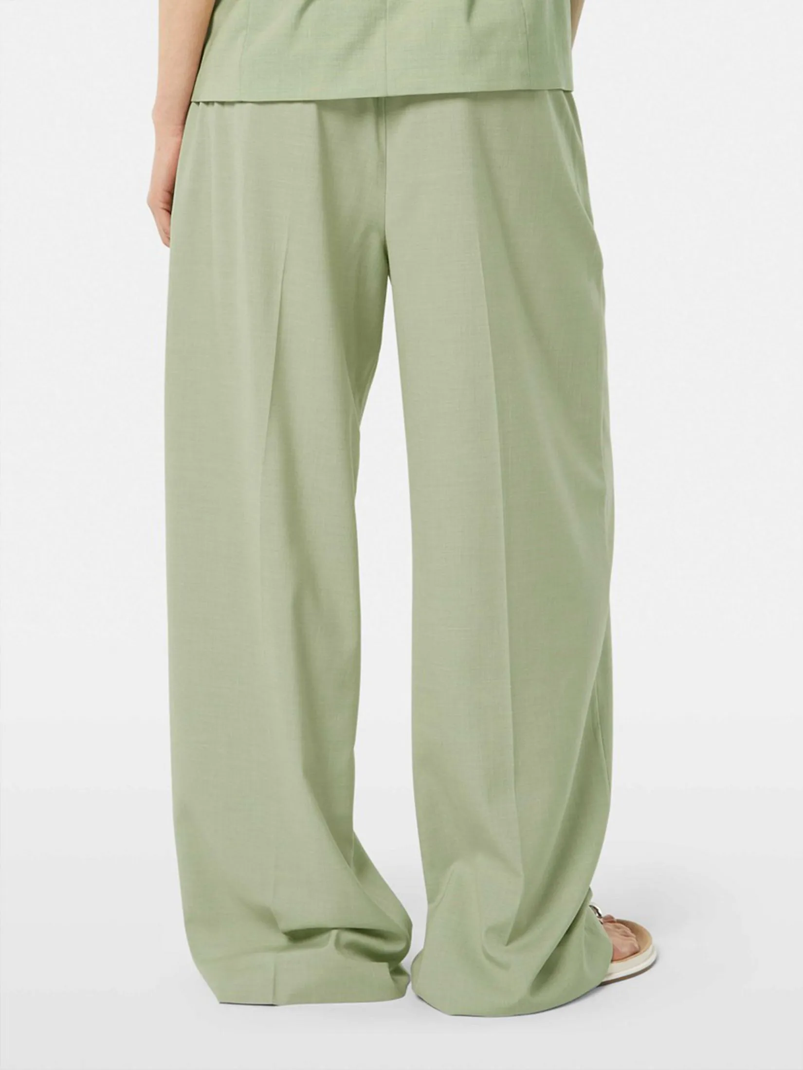 SCOTCH&SODA Women Wide-Leg Pants Rose High-Rise Pistachio