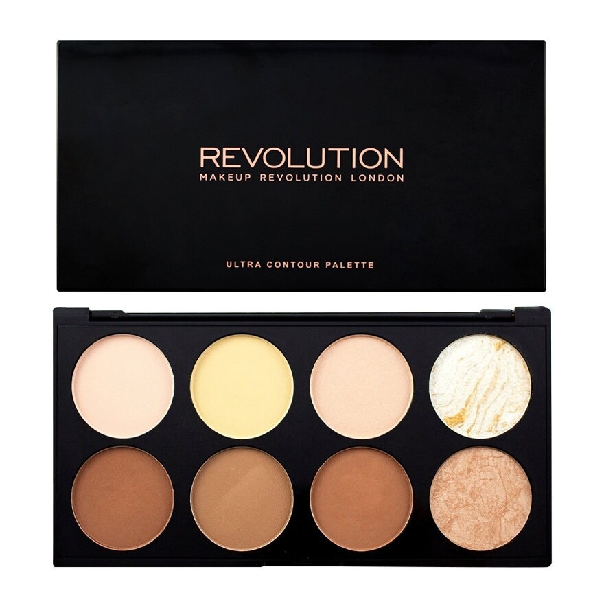 Makeup Revolution Ultra Contour Palette - - , #8d19f, #ddbba5, #dde2d4<BR>#915539, #9c6f4e, #8a4d31, #c69d7f