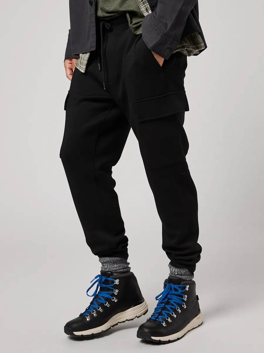 AMERICAN EAGLE MEN 4791 MANCHEGO SOLID CARGO JOGGER 001 BLACK