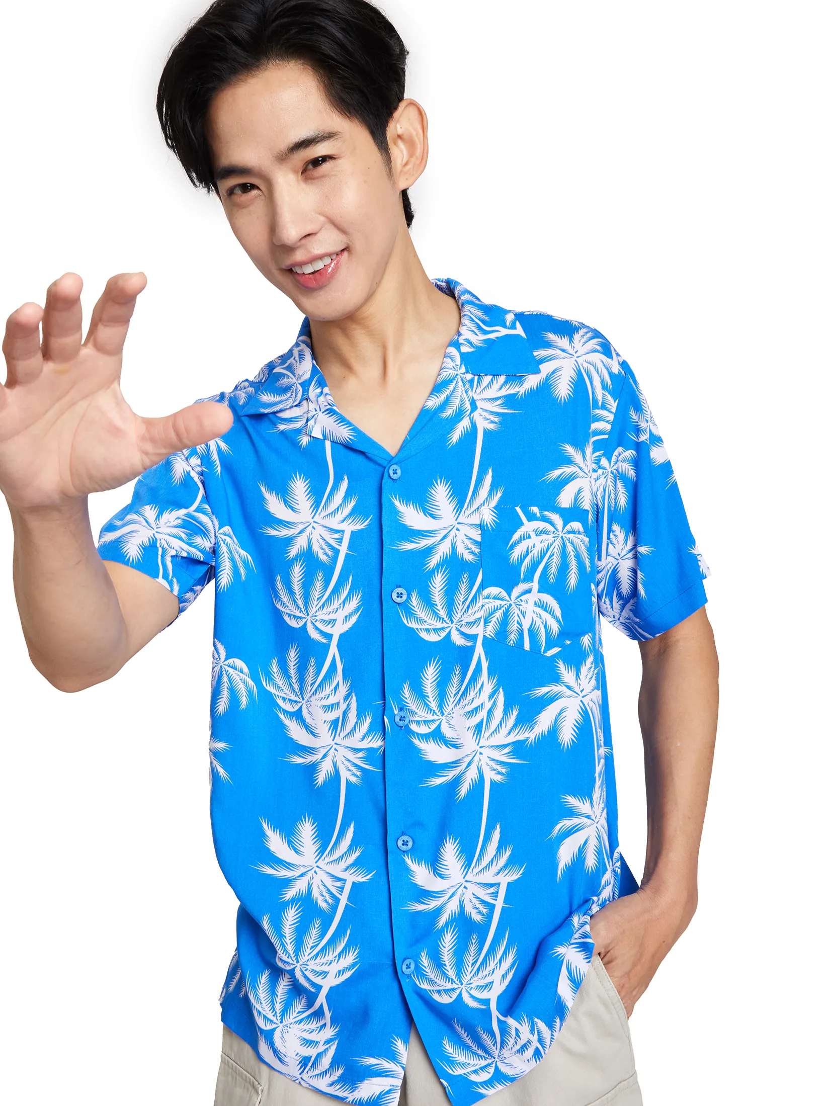 PACIFIC UNION Men Hawaii Shirt Short Sleeves