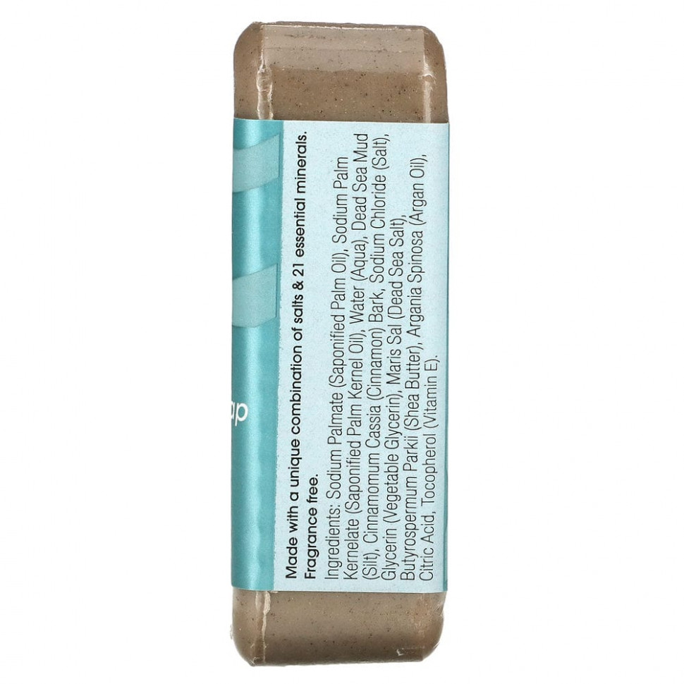 One with Nature, Тройное пилирование минеральное мыло, грязь мертвого моря, без отдушки, 200 г (7 унций)