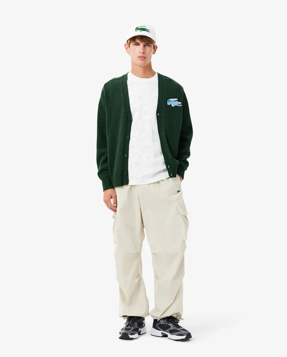 LACOSTE Heavy Cotton Flower Print T-shirt White