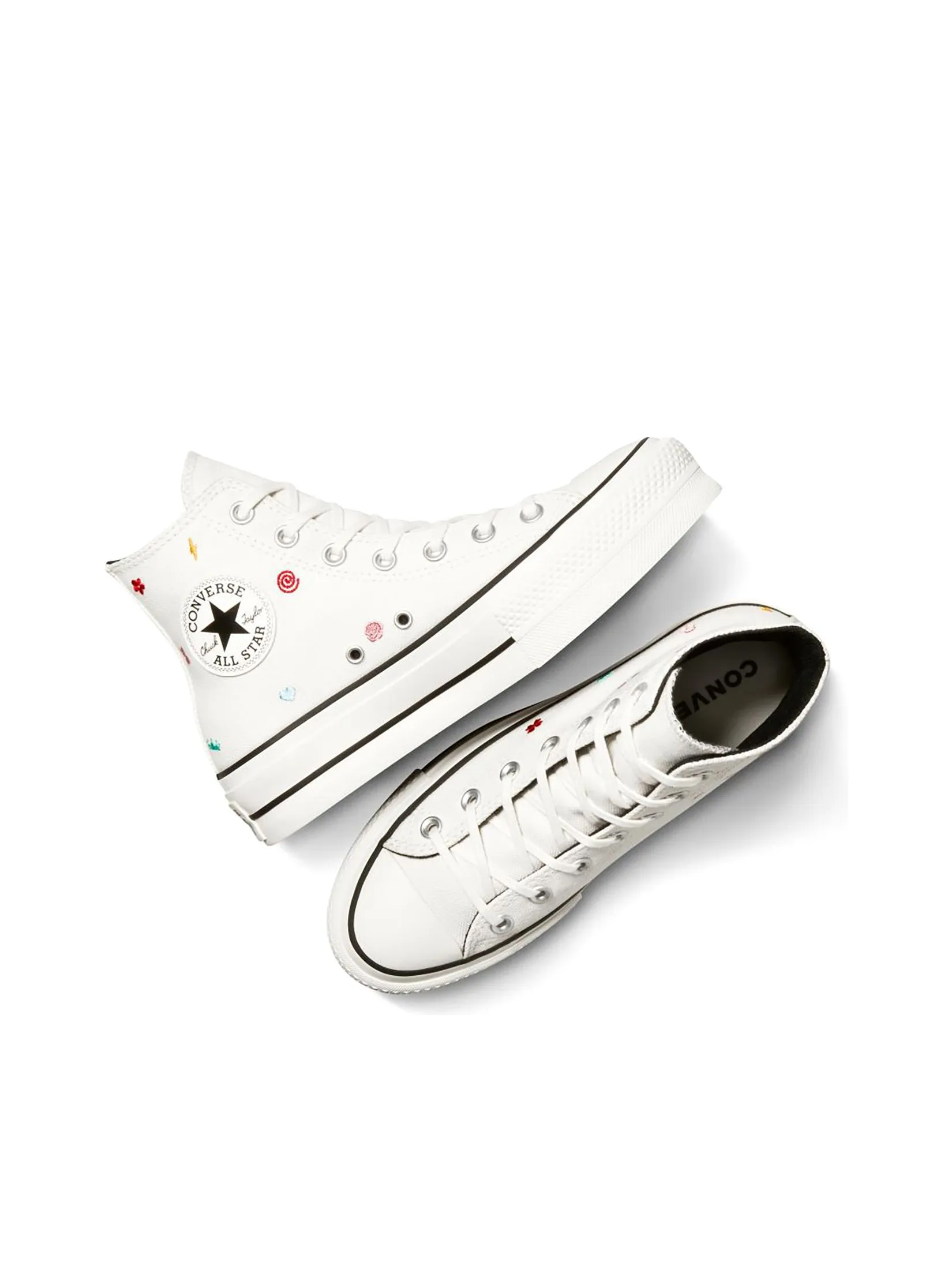 CONVERSE Men Sneakers CTAS Lift School Daze Doodle Hi White