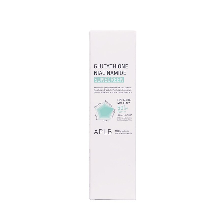 APLB Glutathione Niacinamide Sunscreen SPF50+ PA++++ 40 Ml.